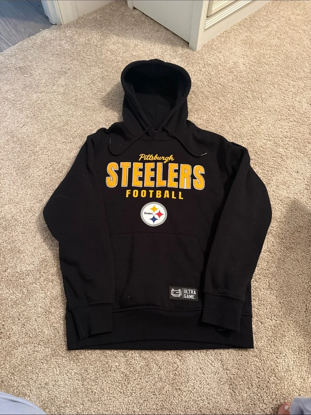 NFL Pittsburgh Steelers Black and Yellow Hoodie